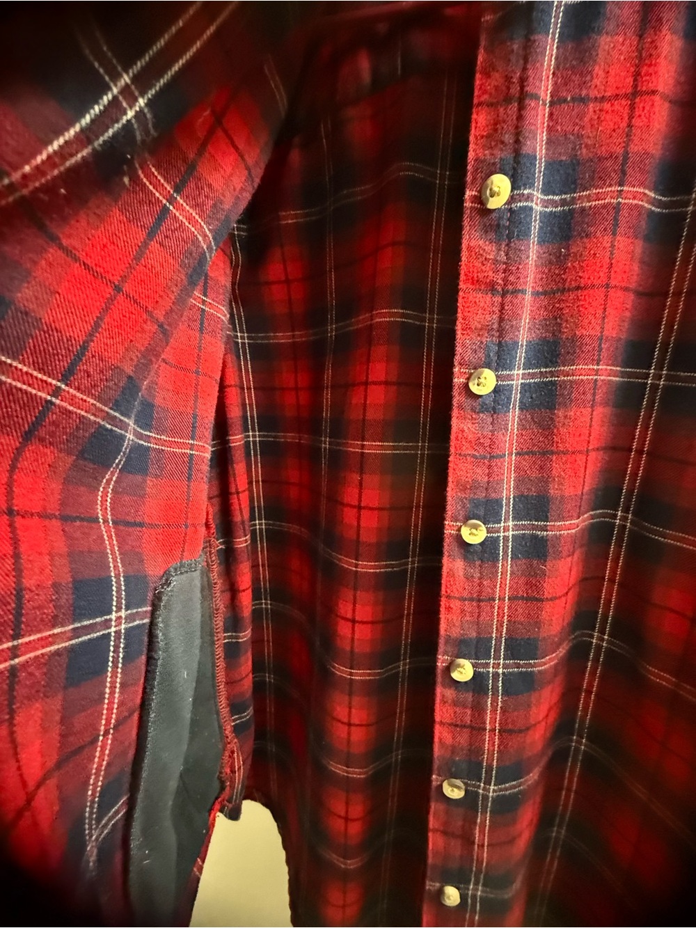 JACHS Girlfriend Red and Navy Plaid Button-Down Shirt - Picture 6 of 11